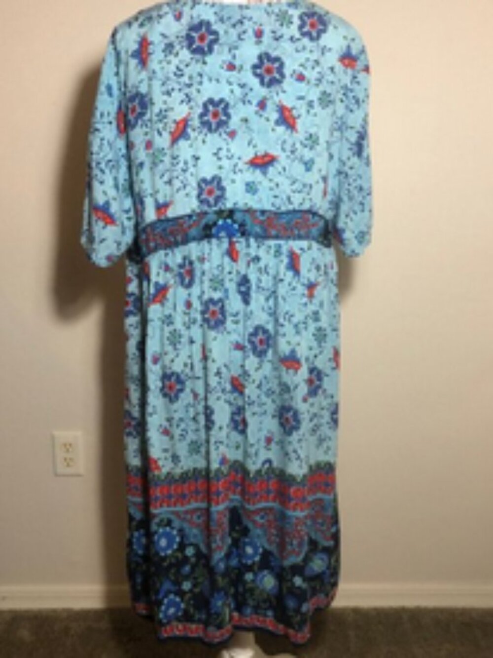 Vintage Mainstreet Blues Boho Maxi Dress - Picture 5 of 13